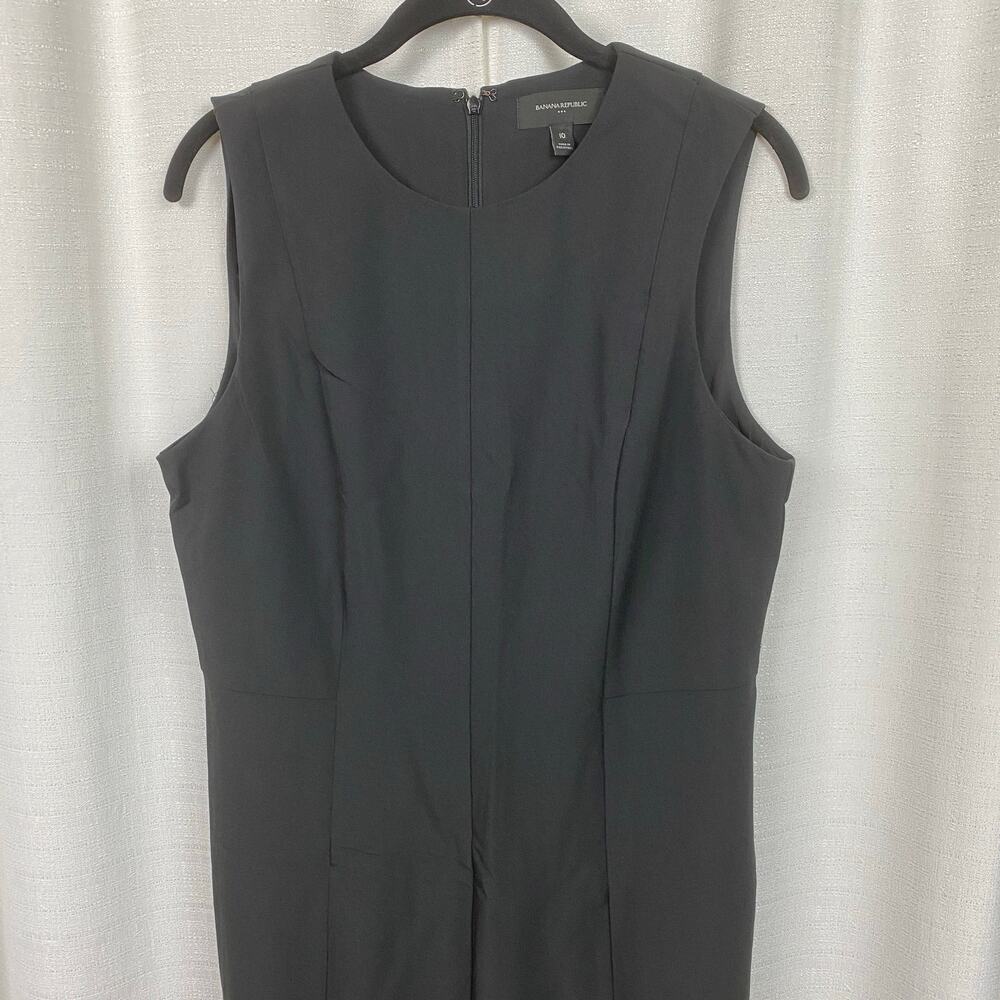 Banana Republic Black Sculpted Knee Length Sheath Dress Sz.10 NWT - Picture 5 of 15